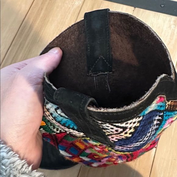 Western 8.5 Cowboy Boot Black Leather Rodeo Cowgirl Handmade - Picture 4 of 7